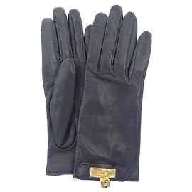 Hermès Gants chauds Hermes SOYA H005062G Noir