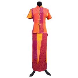 Kenzo Jungle completo naranja 1990s Multicolor Naranja