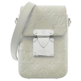 Bolsa de ombro Louis Vuitton S-Lock Vertical Wearable Wallet Cinza