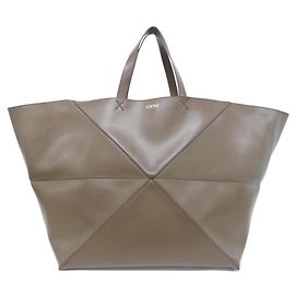 Bolsa Loewe Puzzle Fold Tote XXL Marrom
