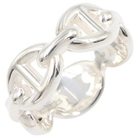 Hermès Hermes Chaine d'Ancre Enchainée Ring PM Silvery