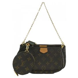 Louis Vuitton Monogram Multi Pochette Accessoires Marrom Caqui