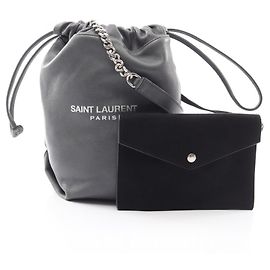 Borsa TEDDY SMALL Yves Saint Laurent Paris Marrone