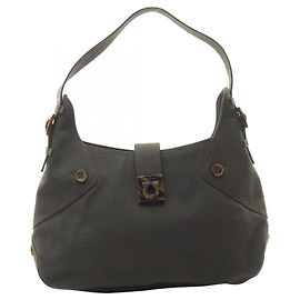 Borsa a tracolla Salvatore Ferragamo Gancini Verde