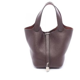 Hermès Hermes Picotin Lock Eclat PM Handbag Brown Purple