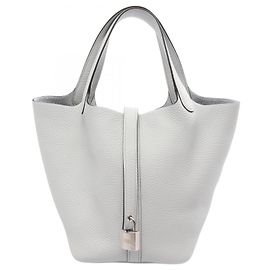 Hermès Hermes Picotin Lock PM Blue Pale Handbag Blue