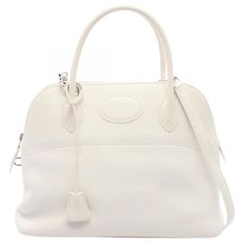 Hermès Hermes Bolide 31 Handtasche Weiß
