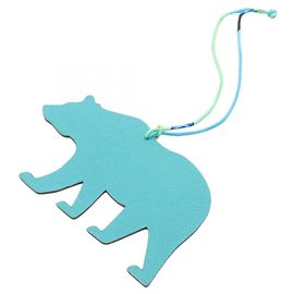 Hermès Hermes Petit H Bear Charm Accessory Green Navy blue