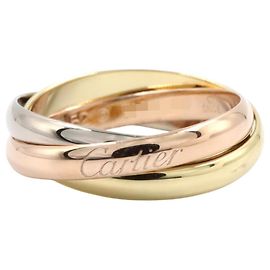 Anillo Trinity Cartier SM Plata Dorado