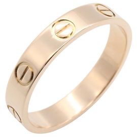Bague Mini Love de Cartier en or rose 18K Doré