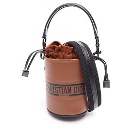 Sac seau micro Christian Dior Dior Vibe Marron Noir