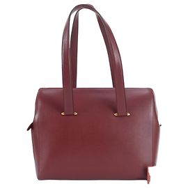 Cartier Must Line Leather Tote Bag Dark red