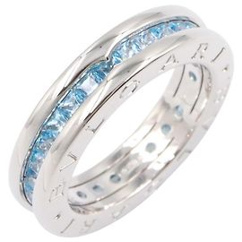 Bulgari Anello Bvlgari B-zero1 Argento Blu
