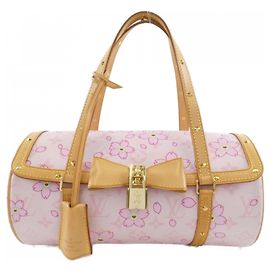 Louis Vuitton Monogram Cherry Blossom Papillon M92010 Handbag Brown