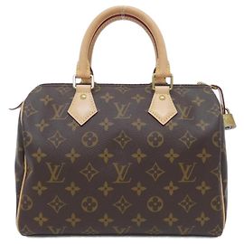Bolsa Boston Louis Vuitton Monogram Speedy 25cm Marrom