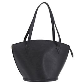 LOUIS VUITTON Epi Saint Jacques Shopping Bag Black M52272 LV Auth 192086 Noir