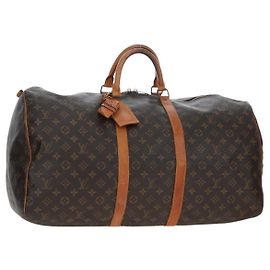 LOUIS VUITTON Bolsa Boston Monogram Keepall 55 M41424 LV Auth 190777 Monograma