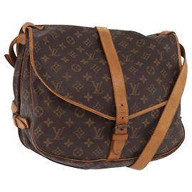 LOUIS VUITTON Bolso de Hombro Monogram Saumur 35 M42254 LV Auth ar13991 Monograma