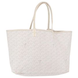 Sac cabas GOYARD Herringbone Saint Louis PM en PVC Blanc Auth ka5207 Blanc