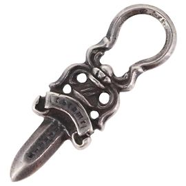 Chrome Hearts Dagger Charm Pendant Top Ag925 Silver Auth 192164M Silvery