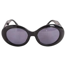 Chanel Sunglasses Black Plastic Black