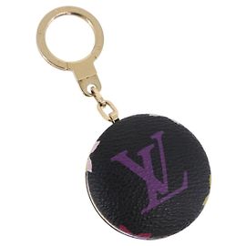 LOUIS VUITTON Multicolor Canvas Astropill Key Holder Black M51912 Auth 192130V Black