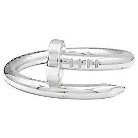 Bague Cartier, "Juste un Clou", or blanc, modèle classique.  Autre