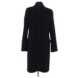 Gerard Darel Navy Blue Wool Coat Navy blue