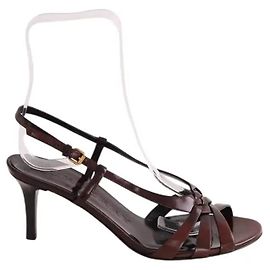 Burberry leather heels dark red size 38 Dark red