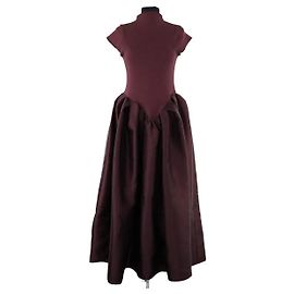 Marques Almeida Vestido Bottante Marques'Almeida de algodón burdeos Burdeos