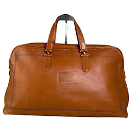 Chloé Borsa Tote in Pelle Vintage Chloe Tan Oro Cammello