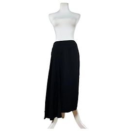 Falda de seda vintage Chanel negra M Negro