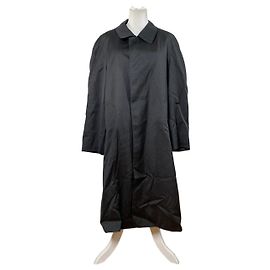 Vintage Yves Saint Laurent Men's Wool Blend Overcoat Dark Grey M Grey