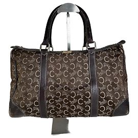 Céline Tote Vintage Celine C Monogram Canvas Marron Beige Or Beige