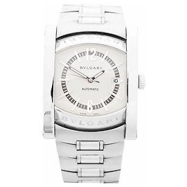 Bulgari Relógio Bvlgari Assioma AA48S L6648 SS WZ com mostrador bege Prata