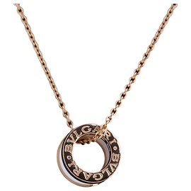 Bulgari Collar Bvlgari B.Zero 1 750 (PG) × Ceramic 12.1g 346082 Blanco