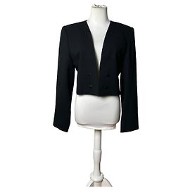 Chloé Vintage Chloe Wool Blend Jacket Black L Black