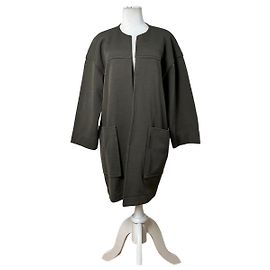 Vintage Givenchy Cotton Blend Coat Olive Green L Green