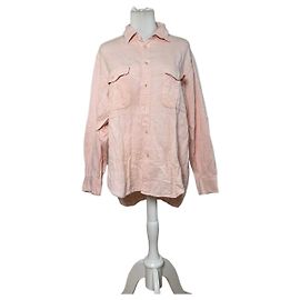 Camicia in cotone vintage Dior Rosa chiaro L Rosa