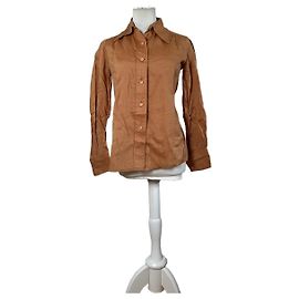 Vintage Dior Cotton Shirt Rust M Red