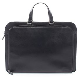 Borsa weekend in pelle Saffiano Prada Nero