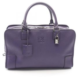 Bolsa Loewe Amazona 36 Roxo