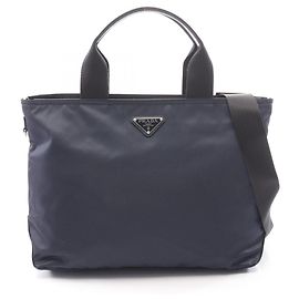 Borsa a 2 modi Prada VELA Blu navy