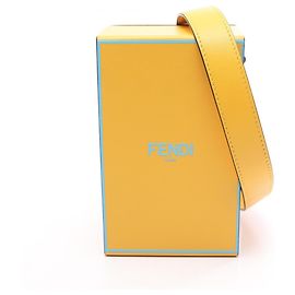 Borsa a Spalla Fendi Box Giallo