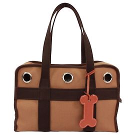 Hermès Bolsa Hermes Dog Bag II Marrom Bege
