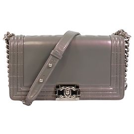 Chanel Boy Chanel Shoulder Bag Metallic