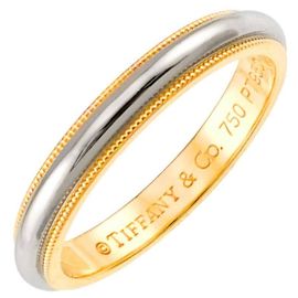 Anillo de banda Milgrain Tiffany & Co. Dorado Otro
