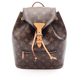 Louis Vuitton Montsouris Monogram Backpack Handbag Brown