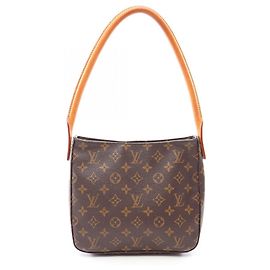 Bolsa de Ombro Louis Vuitton Looping MM Marrom