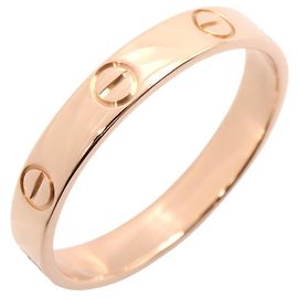 Bague Mini Love en or rose 18K Cartier Doré